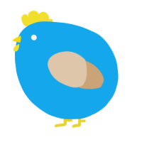 A sky and beige chicken