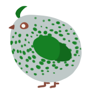 A silver and leaf chicken with a speckle pattern