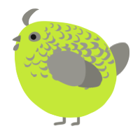 A lime and ash chicken with a half-lace pattern