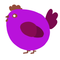 A amethyst and wine chicken