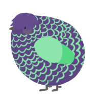 A overcast and spring chicken with a lace pattern
