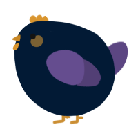 A tumblr and overcast chicken
