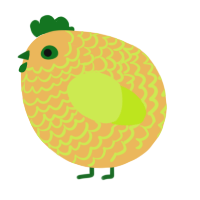 A honey and lime chicken with a lace pattern