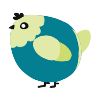 A sea and lemon chicken with a head pattern