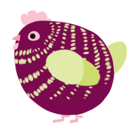 A wine and lemon chicken with a bar pattern