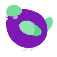 A violet and spring chicken