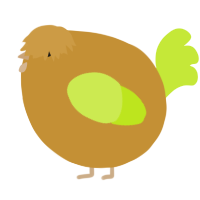A gold and lime chicken