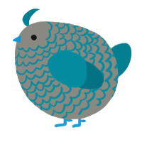 A ash and sea chicken with a lace pattern