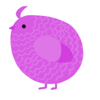 A orchid chicken with a lace pattern