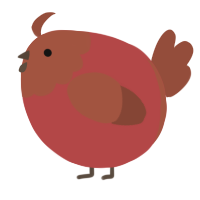 A red and russet chicken with a head pattern