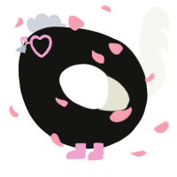 A black and white chicken