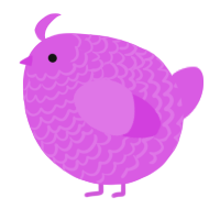 A orchid chicken with a lace pattern