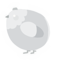 A mist chicken with a head pattern
