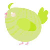 A lemon and lime chicken with a bar pattern