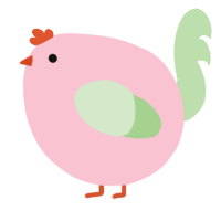 A rose and gluppy chicken