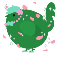 A viridian chicken