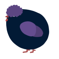 A tumblr and overcast chicken