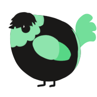 A sable and spring chicken with a head pattern