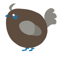 A bark and ash chicken