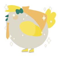 A mist and yellow chicken