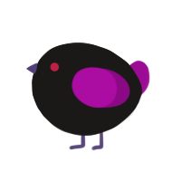 A sable and plum chicken
