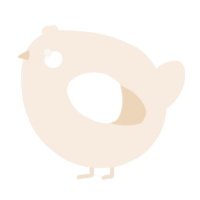 A cream chicken