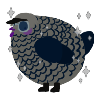 A ash and tumblr chicken with a lace pattern