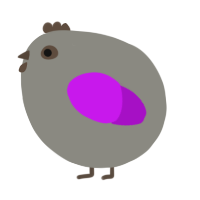 A ash and amethyst chicken