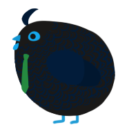A sable and tumblr chicken with a double-lace pattern