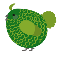 A leaf and chartreuse chicken with a lace pattern