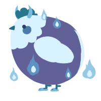 A overcast and white chicken with a head pattern