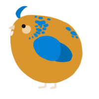 A orange and sapphire chicken with a neck-speckle pattern