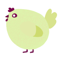 A apple and lemon chicken with a double-lace pattern