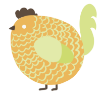 A honey and lemon chicken with a lace pattern
