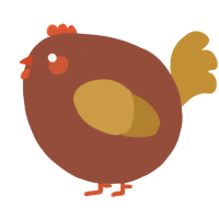 A russet and gold chicken