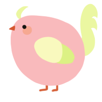A pink and apple chicken