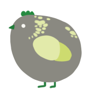 A ash and lemon chicken with a neck-speckle pattern
