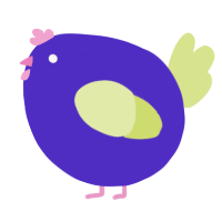 A indigo and lemon chicken