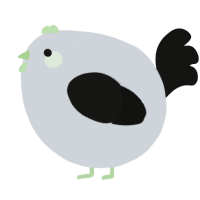 A mist and black chicken