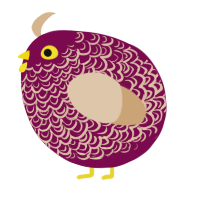 A wine and beige chicken with a double-lace pattern