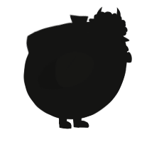 A black chicken