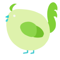 A apple and grass chicken