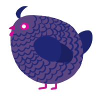 A overcast and navy chicken with a lace pattern