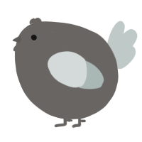A grey and silver chicken