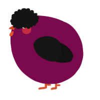 A wine and black chicken