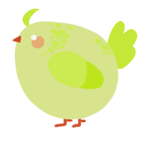 A lemon and lime chicken with a neck-speckle pattern