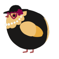 A sable and honey chicken with a head pattern