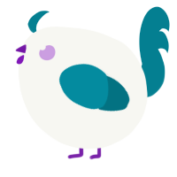 A white and sea chicken