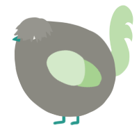 A ash and gluppy chicken