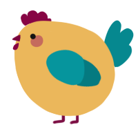 A honey and teal chicken